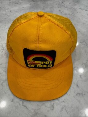 Vintage Pepsi Challenge Trucker Hat Pot of Gold 80s Mesh Snapback
